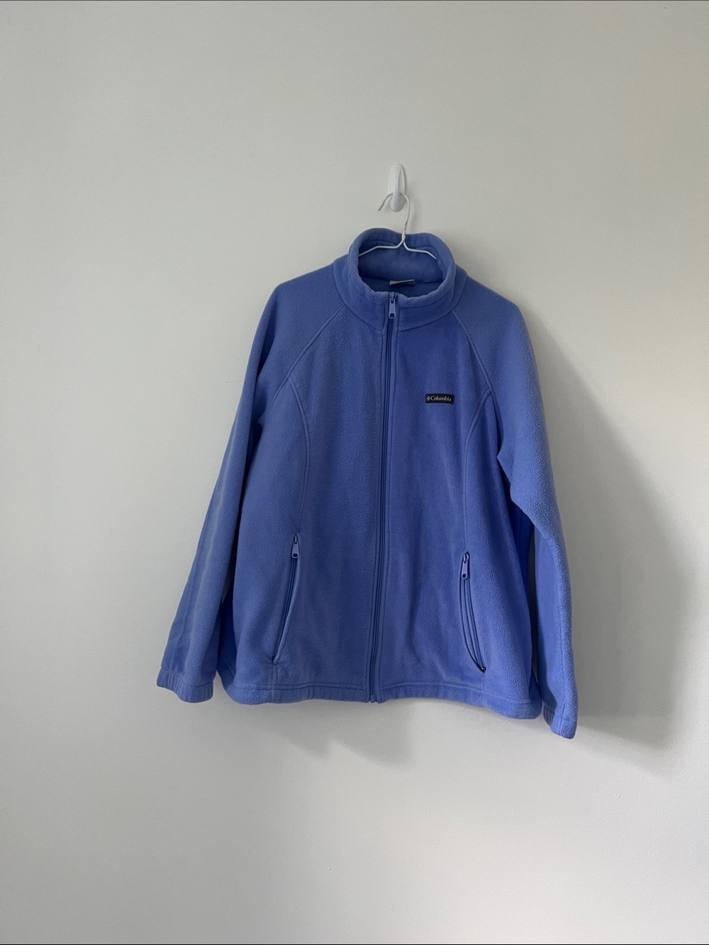 Columbia Woman's Polar Fleece Purple Full-Zip Jacket